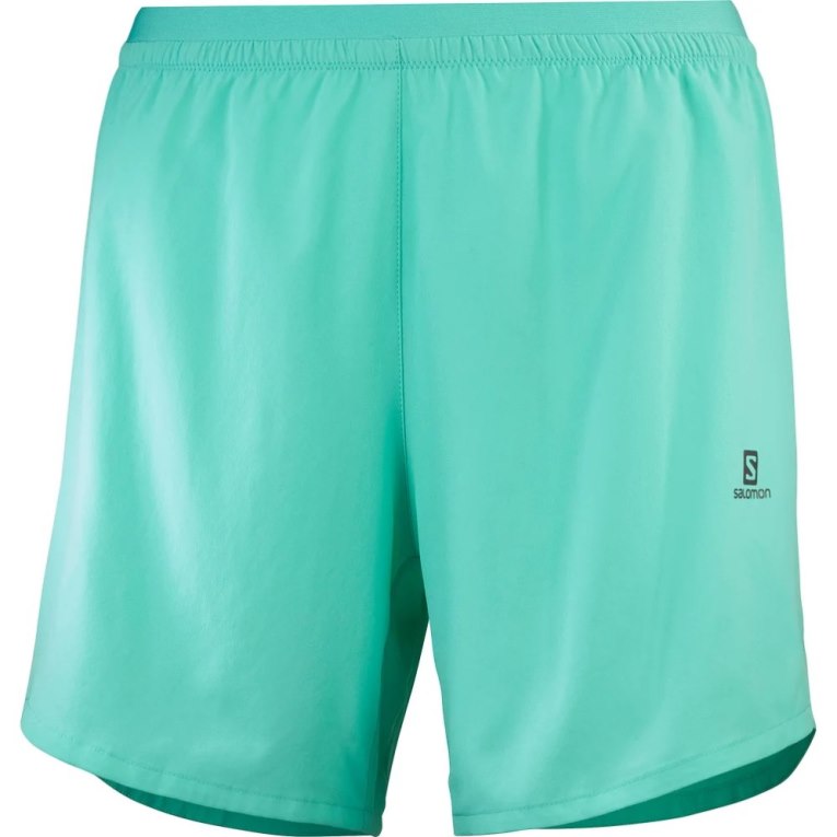 Salomon Cross 5'' Women's Running Shorts Turquoise | CA 80Q91